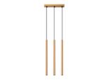 Lampada A Sospensione Pastelo 3L Oro 3Xg9 8W Acciaio 115X5X30Cm Sollux Lighting