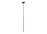Lampada A Sospensione Pastelo 1 Legno 1Xg9 8W Acciaio/Legno 120X3.5X3.5Cm Sollux Lighting