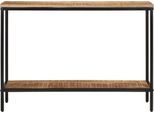 Vidaxl Tavolo Consolle 100X35X70 Cm Legno Massiccio Grezzo Mango