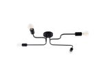 Lampadario Vector 4 Nero 4Xe27 15W Acciaio 15.5X58X78Cm Sollux Lighting
