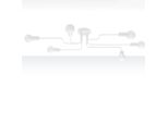 Lampadario Vector 6 Bianco 6Xe27 15W Acciaio 15.5X64X80Cm Sollux Lighting