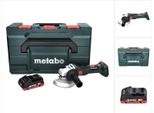 Metabo W 18 Lt Bl 11-125 Smerigliatrice Angolare A Batteria 18 V 125 Mm Brushless + 1X Batteria 4,0 Ah + Metabox - Senza Caricabatterie