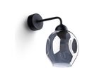 Lampada Da Parete Fillan 1 Nero 1Xe27 15W Acciaio 29X15X25Cm Sollux Lighting