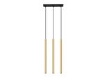 Lampada A Sospensione Pastelo 3L Oro Lucido 3Xg9 8W Acciaio 90X5X30Cm Sollux Lighting