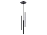 Lampada A Sospensione Arche 3P Nero 3Xg9 8W Acciaio 120X20X20Cm Sollux Lighting