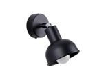Lampada Da Parete Elba Nero 1Xe27 15W Acciaio 17X11X19Cm Sollux Lighting