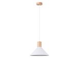 Lampada A Sospensione Jaga Bianco 1Xe27 15W Acciaio 120X30X30Cm Sollux Lighting