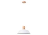 Lampada A Sospensione Fano Bianco 1Xe27 15W Acciaio 120X34X34Cm Sollux Lighting