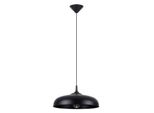 Lampada A Sospensione Gina Nero 1Xe27 15W Acciaio 74X38X38Cm Sollux Lighting