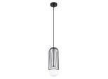 Lampada A Sospensione Brina 1 Nero 1Xg9 8W Acciaio 115X12X12Cm Sollux Lighting