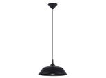 Lampada A Sospensione Frika Nero 1Xe27 15W Acciaio 74X34X34Cm Sollux Lighting