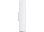 Lumilo Kinkiet Amber 2 GU10 Applique Da Parete Bianco Alluminio