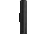 Lampada A Parete Karbon 30 Nero 2Xgu10 10W Alluminio 30X8.5X6.5Cm Sollux Lighting