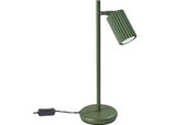 Lampada Da Tavolo Karbon Verde Oliva 1Xgu10 10W Alluminio 43X19.5X14.5Cm Sollux Lighting
