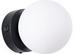 Lampada Da Parete Yoli 1 Nero 1Xg9 8W Acciaio/Vetro 12X14X12Cm Sollux Lighting
