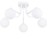 Lampadario Astral 5 Bianco 5Xg9 8W Acciaio/Vetro 29X64X58Cm Sollux Lighting