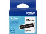 Brother BTAG-335 - Bianco Su Nero - Rotolo (1,2 Cm X 4 M)