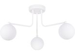 Lampadario Astral 3 Bianco 3Xg9 8W Acciaio/Vetro 29X62X62Cm Sollux Lighting