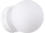 Lampada Da Parete Yoli 1 Bianco 1Xg9 8W Acciaio/Vetro 12X14X12Cm Sollux Lighting