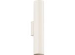Lampada Da Parete Lagos 2 Beige 2Xgu10 10W Acciaio 30X8X6Cm Sollux Lighting