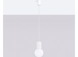 Lampada A Sospensione Halo 1 Bianco 1Xg9 8W Alluminio/Vetro 120X12X12Cm Sollux Lighting