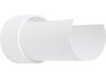 Lampada Da Parete Flash Bianco 1Xe27 15W Acciaio 21X10X10Cm Sollux Lighting