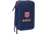 Safta 412526857 F.C Barcelona 2Nd Kit Triplo Riempimento 37 Pezzi Portamatite Uomo Blu Taglia Unica