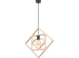 Lampada A Sospensione Caro 1Xe27 15W Legna 145X8X50Cm Sollux Lighting