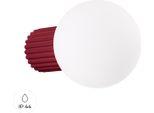 Lampada Da Parete Halo Bordeaux IP44 1Xg9 8W Alluminio/Vetro 12X17X12Cm Sollux Lighting