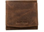Greenland Nature Pelle Portafoglio Scatola Viennese Montenegro Wiener Wallet Brown Marrone