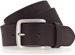 Mustang Pelle Cintura Leather Belt W95 Darkbrown Marrone Scuro