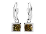 Paar OhrhäNger OSTSEE-SCHMUCK "Ostsee-Schmuck OhrhäNger Astrid 6X6 OhrhäNger Astrid 6X6", Weiß, Ohrringe, Damen, 25 X 8Mm, Silber 925 (Sterlingsilber)
