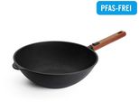 Wok Woll "Eco Logic Qxr Guss-Wok- Und RüHrpfanne", Schwarz, H:10Cm Ø:30Cm, Pfannen, Wok, Pfas-Freie Diamond-Qxr - Beschichtung
