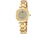 Solaruhr ETT Solar Drive, gold (goldfarben), Armbanduhren, Damen, Armbanduhr, Damenuhr, Edelstahlarmband