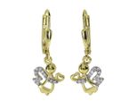 Paar OhrhäNger OSTSEE-SCHMUCK "Ostsee-Schmuck OhrhäNger Engel OhrhäNger Engel", Gelb, Ohrringe, Damen, 25 X 10Mm, Gelbgold 333