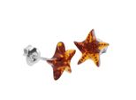 Paar Ohrstecker Ostsee-Schmuck "Ostsee-Schmuck Ohrstecker Stern Ohrstecker Stern", Weiß, Ohrringe, Damen, 10 X 10Mm, Silber 925 (Sterlingsilber)