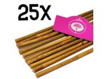 Set Di 25X Bastoni Di Bambù - Circa 70 Cm - Spessore 10/12 Mm - Bastoni Tonkin - Bambù - Supporto Per Piante