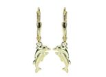 Paar OhrhäNger OSTSEE-SCHMUCK "Ostsee-Schmuck OhrhäNger Delphinpaar OhrhäNger Delphinpaar", Gelb, Ohrringe, Damen, 25 X 6Mm, Gelbgold 333