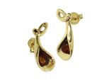 Paar Ohrstecker OSTSEE-SCHMUCK "Ostsee-Schmuck Ohrstecker Jeanne Ohrstecker Jeanne", Gelb, Ohrringe, Damen, 18 X 7Mm, Gelbgold 375