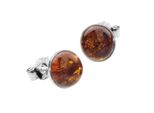 Paar Ohrstecker Ostsee-Schmuck "Ostsee-Schmuck Ohrstecker Classic 8 Mm Ohrstecker Classic 8 Mm", Weiß, Ohrringe, Damen, 9Mm Rund, Silber 925 (Sterlingsilber)