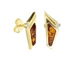 Paar Ohrstecker Ostsee-Schmuck "Ostsee-Schmuck Ohrstecker Agneta Ohrstecker Agneta", Gelb, Ohrringe, Damen, 20 X 8Mm, Gelbgold 333