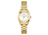 Quarzuhr Guess "Alice", Gold (Goldfarben), Armbanduhren, Damen, Quarzuhr, Armbanduhr, Damenuhr, Edelstahlarmband, Datum, Kristallglas
