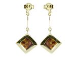 Paar OhrhäNger OSTSEE-SCHMUCK "Ostsee-Schmuck OhrhäNger Vica OhrhäNger Vica", Gelb, Ohrringe, Damen, 34 X 14, Gelbgold 333