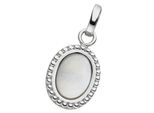 KettenanhäNger Jobo "AnhäNger Mit Perlmutt-Einlage", Silber (Silber 925, Weiß), SchmuckanhäNger, Damen, Silber 925 (Sterlingsilber), KettenanhäNger, 925 Silber