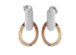 Paar Ohrstecker OSTSEE-SCHMUCK "Ostsee-Schmuck Ohrstecker Sunny Exklusiv", Weiß, Ohrringe, Damen, 22 X 12Mm, Silber 925 (Sterlingsilber)