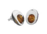 Paar Ohrstecker OSTSEE-SCHMUCK "Ostsee-Schmuck Ohrstecker Dagrun Ohrstecker Dagrun", Weiß, Ohrringe, Damen, 16X11Mm, Silber 925 (Sterlingsilber)