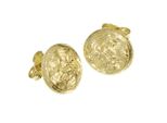Paar Ohrstecker OSTSEE-SCHMUCK "Ostsee-Schmuck Ohrstecker Hiddensee 13 Mm Rund", Gelb, Ohrringe, Damen, 13Mm, Gelbgold 333