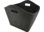 Allzweckkorb Firefix "Kaminholztasche", Schwarz, B:46Cm H:37Cm T:41Cm, Filz, Aufbewahrungsboxen, Allzweckkorb