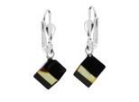 Paar OhrhäNger OSTSEE-SCHMUCK "Ostsee-Schmuck OhrhäNger Klassisch 7 X 7 Mm", Weiß, Ohrringe, Damen, 24 X 9Mm, Silber 925 (Sterlingsilber)