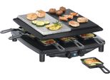 Steba Raclette "Rc 4 Plus", Schwarz, B:37Cm H:14Cm T:39Cm, Raclettes